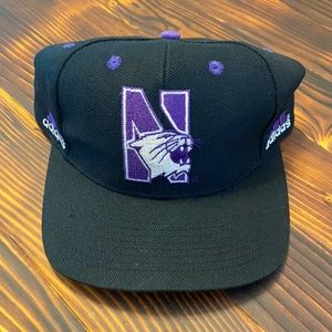 Vintage VelcroBack Northwestern Wildcat Football Hat